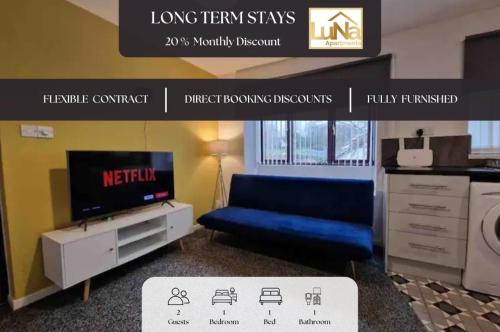 Gateshead Apartamento | 1 bedroom Windy Nook -Great monthly offers