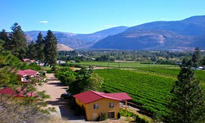 Okanagan-Similkameen Casa | Exclusivo, 1 casa de huéspedes BR con vista viñedo