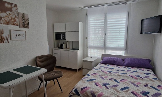 Andelfingen District Apartamento | 1 room studio with private bathroom and near the rhein