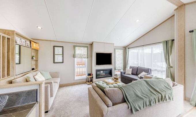 Llanrhystud Cabaña | Alojamiento de 2 habitaciones en Llanrhystud