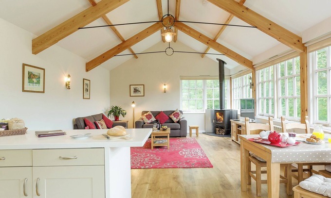 Kingsbridge Cabaña | Alojamiento de 2 habitaciones en Loddiswell Station, near Kingsbridge