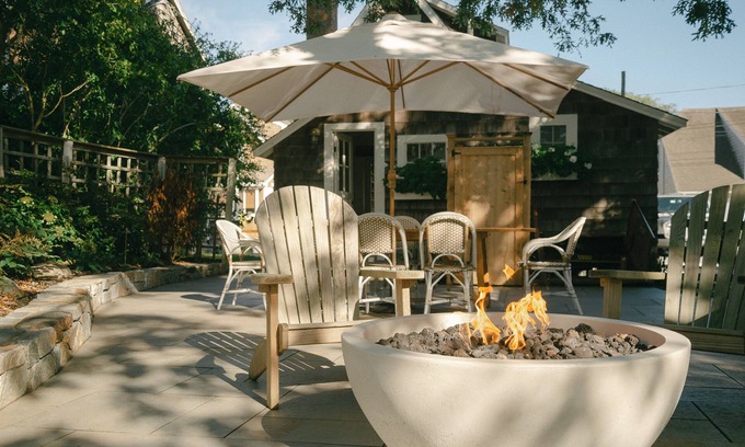 Harwich Port Cabaña | 2-bedroom cottage with large outdoor patio and fire pit.