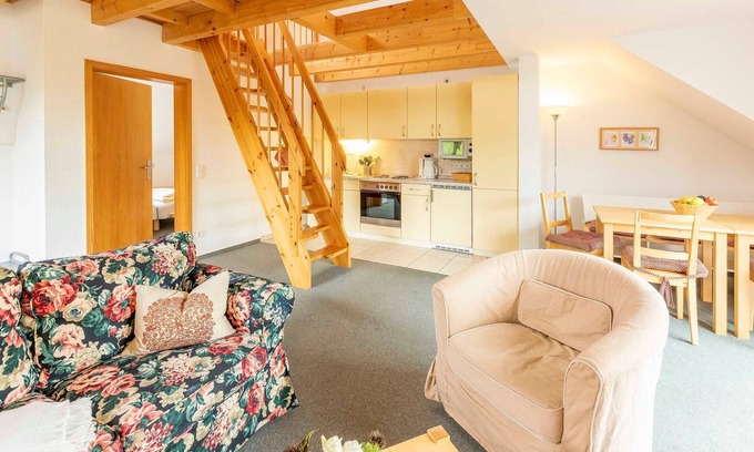 Muritz Apartamento | Apartamento tipo conejo, 6 personas, balcón, planta superior (1) - Friendorf Alte Fahrt