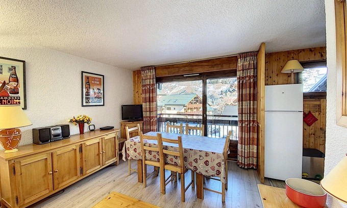 Valloire Apartamento | 2 rooms - 5 beds - Resort center -Parking - Wifi