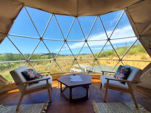 Ruakaka Otro | 2 Waipu Thunder Domes Eco Off-grid Luxury Glamping Seaview Dome