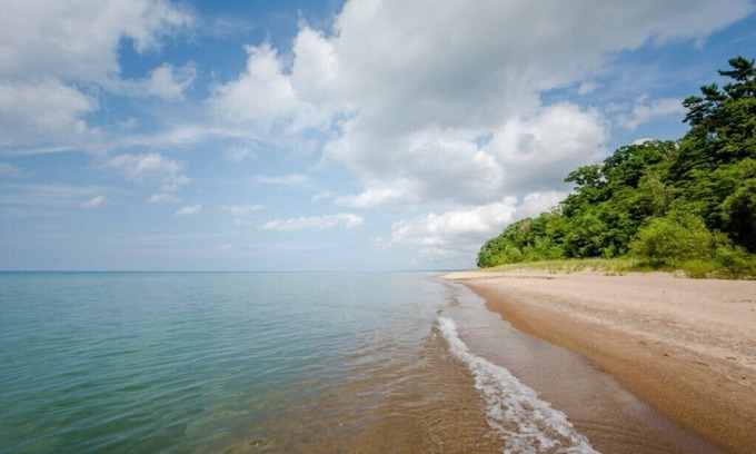 Lakeside Casa | Casa privada cerca de la majestuosa playa del lago Michigan sin acceso a escaleras