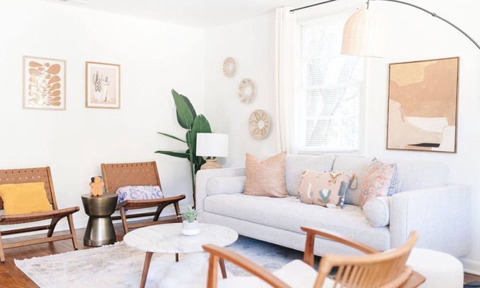 Midtown Casa | 2BR Bright & Modern Boho Home Close to Hospitals, Downtown Savannah