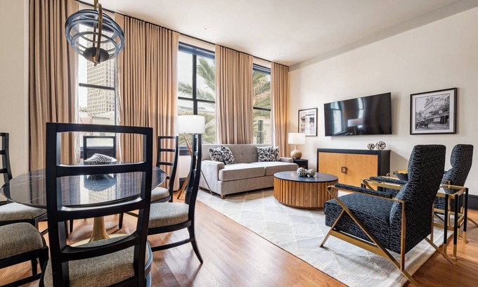 Central Business District Hotel | 2BR Canal St View 2 Blocks to Bourbon St | The Mayfair