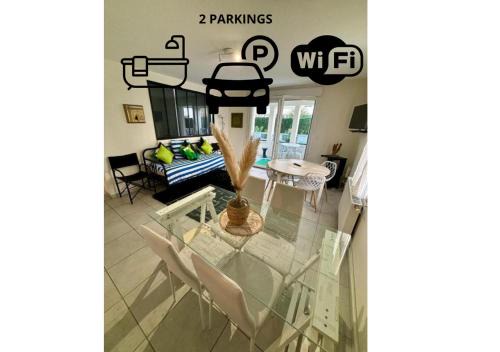 Vaulx-en-Velin Apartamento | 3 chambres, métro tram à 50 m, parking privé !