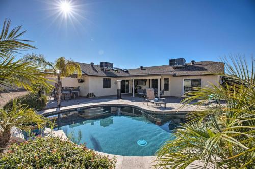 Westgreen Estates Casa | 3 Mi to Westgate Desert Home with Hot Tub in Peoria