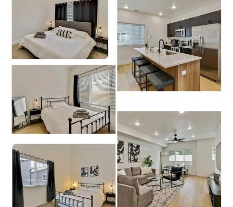 People's Freeway Casa | 3 Min to DT - 2 Car Garage - Lux Townhome - King Bed