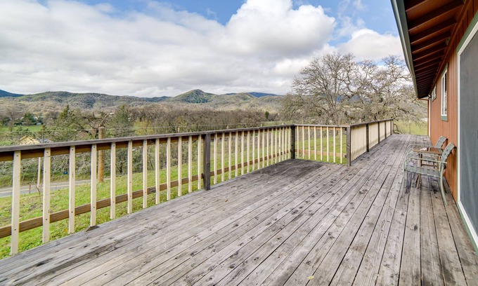 Upper Lake Casa | 30-Acre Witter Springs Ranch w/ Barn & Views!