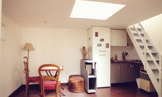 Cachan Apartamento | 30 m² duplex studio, 2 people, 20-30 min from Paris