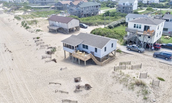 South Nags Head Casa | 3BR Oceanfront Dog Friendly | Pool | Deck | W/D