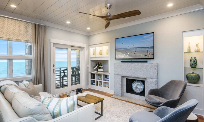 Kiawah Island Villa | Vacaciones de lujo 3BR con fenomenal Penthouse Vistas, 2 Master Suites Oceanfront
