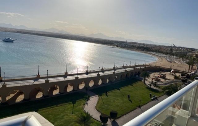 Sahl Hasheeh Apartamento | 3Z FeWo mit Meeblick in direkter Strandlage im begehrten Al Anadolus Resort in Sahl Hasheesh, Hurghada, Ägypten.