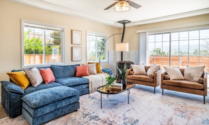 Del Rey Oaks Casa | 4 bed/2 ba Quiet Monterey County Retreat home