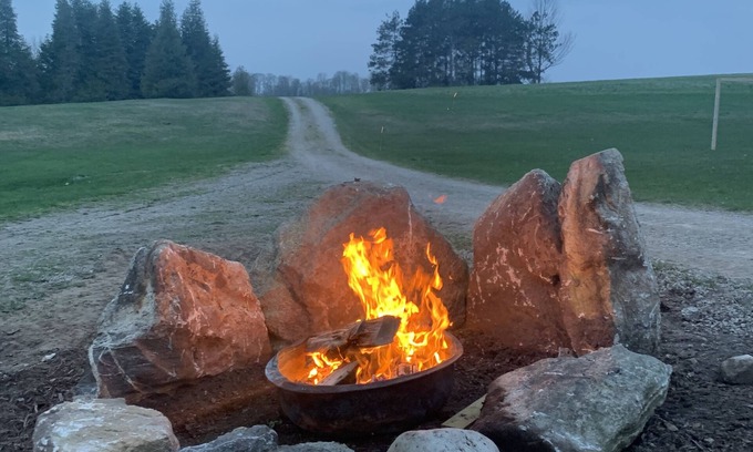 Charlevoix Casa | Vista del agua azul del lago Michigan