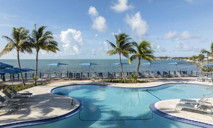 Islamorada Hotel | 4 Guest Room, 2 Queens, Marina View, Balcony 3 Outdoor Pools, Free Parking