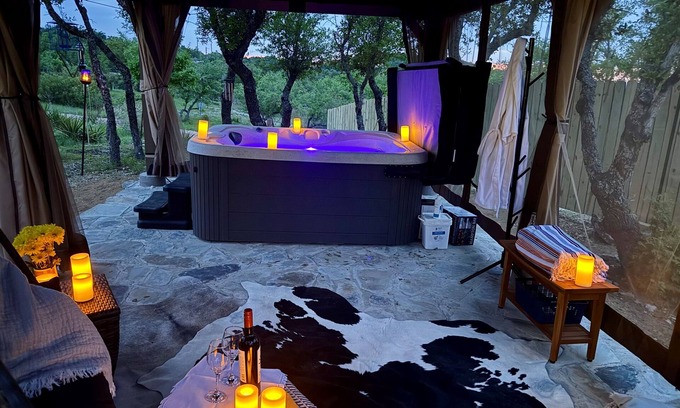 Dripping Springs Cabaña | Luxe Yurt Experience Pet Friendly Dripping Springs