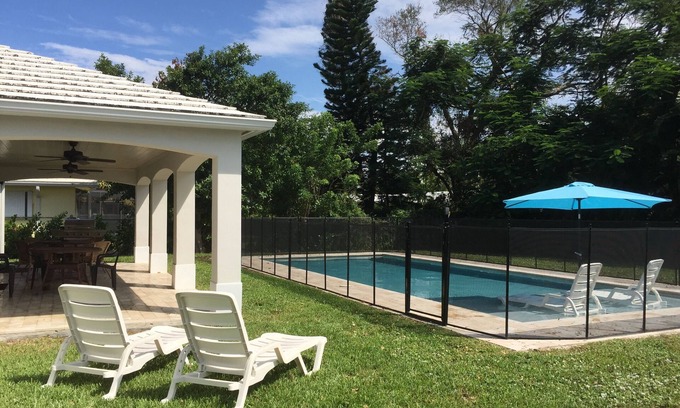 Boca Raton Casa | 38 'Piscina climatizada + Cocina de diseño + TARIFAS DE VERANO!