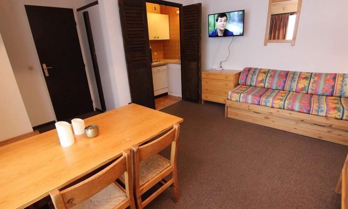 Val-Thorens Apartamento | A 50m de las pistas de esquí, 8.o piso, balcón, tv, local para esquís, 34m², Val Thorens