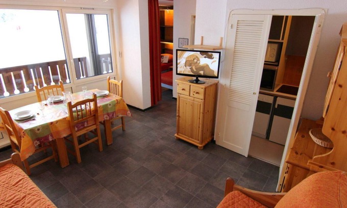 Val-Thorens Apartamento | A 50m de las pistas de esquí, 5.o piso, balcón, tv, local para esquís, 34m², Val Thorens