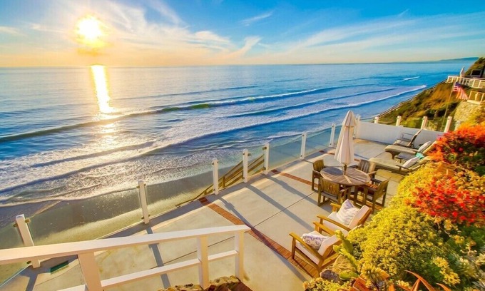Leucadia Casa | 55 'de Ocean Frontage ☆ Acceso privado a la playa ☆ AC