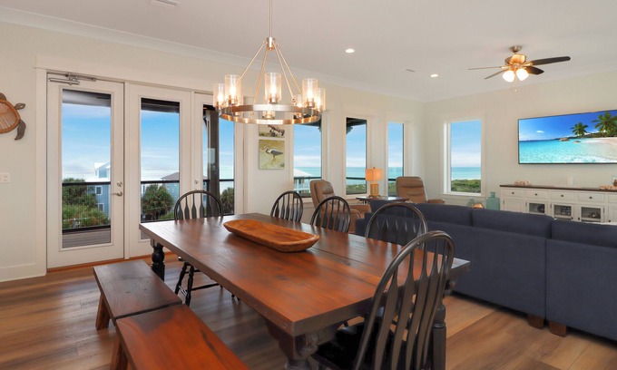 Seagrass Casa | 5BR, Beach View, Elevator, Comm Pool, North Cape