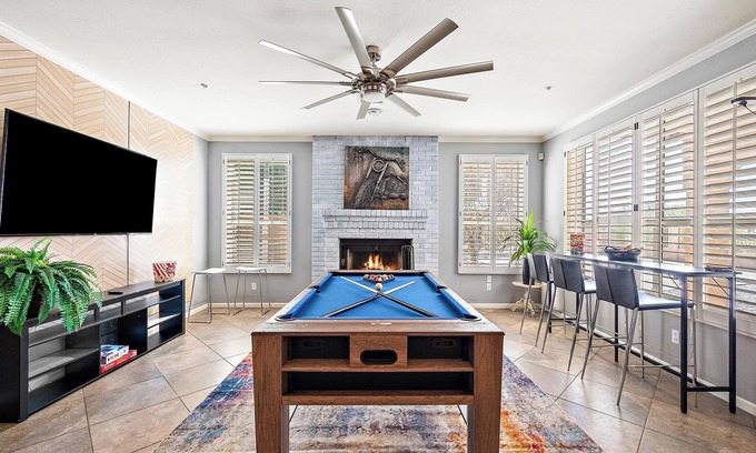 Central Scottsdale Casa | 5BR Luxury Stay: King Beds, Hot Tub, Games, Kids' Play Area & Private Pool