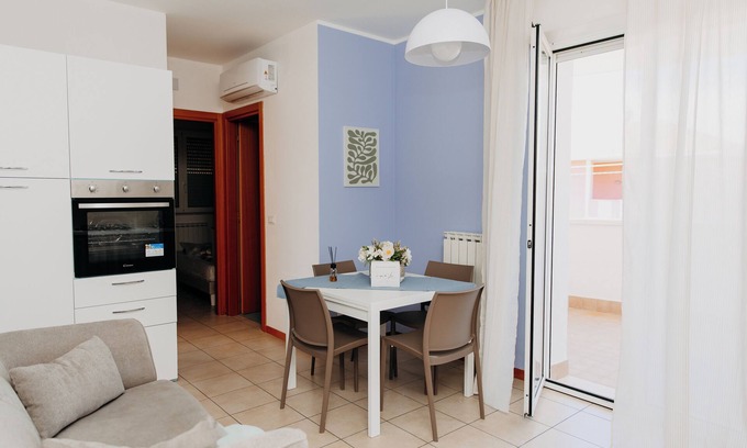 Tortoreto Lido Apartamento | 5minbeach NEWfree Wi-Fi-AC-Park-PET-doubleBALCONY