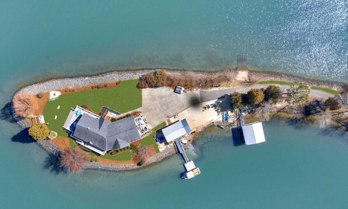 York Casa | PENÍNSULA DE LUJO DE 5 HAB. ¡Vistas panorámicas a la casa del lago! Priv Beach y Doc. Alquiler de embarcaciones.