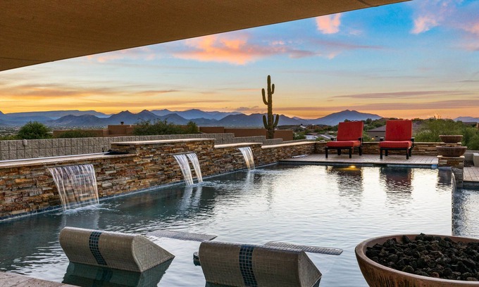 Desert View Casa | 8000 ft Entertainer's Paradise with desert views! Pool / Theater / Bar!