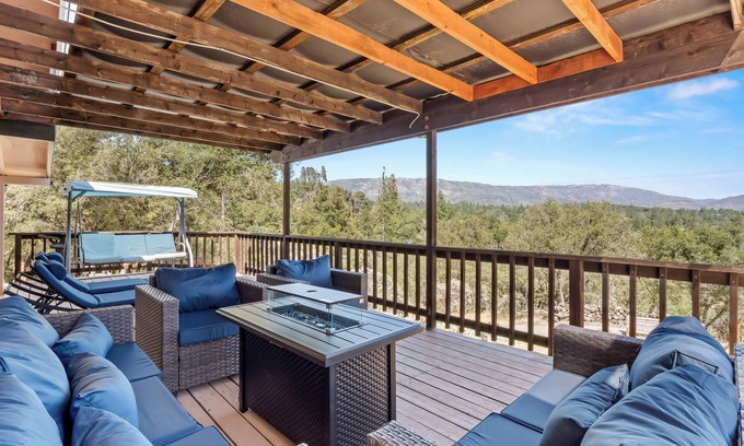North Fork Casa | 9 Acre Mountain Escape with Game Room, Fire Pit, BBQ