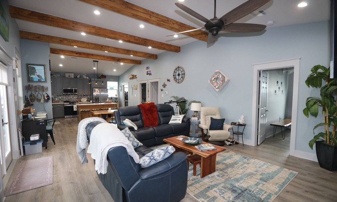 Grand Isle Casa | A-Bear's in Grand Isle, LA: Spacious 3BR camp with waterfront views and boat access.