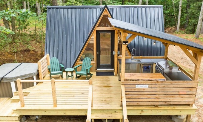 Oxford Cabina | A-Frame Cabin w/ Hot Tub