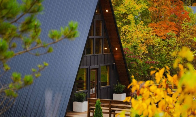 McArthur Apartamento | A-Frame in the Woods + Hot Tub | Kid`s Fort | Private Trails