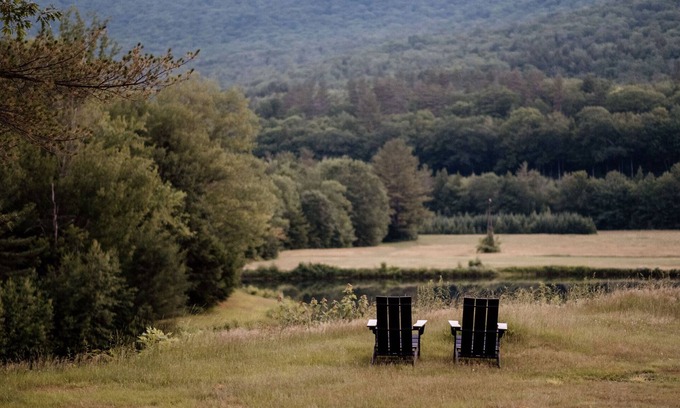 North Woodstock Alquiler De RV | A-Frame Site 1 | Queen Bed | Pond View