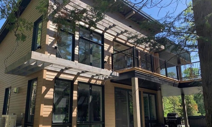 Stanstead Township Chalet De Esquí | RESIDENCIA DE LUJO CELESTE - Céleste Accès au lac Memphrémagog - Spa - 10 personas - 4 habitaciones