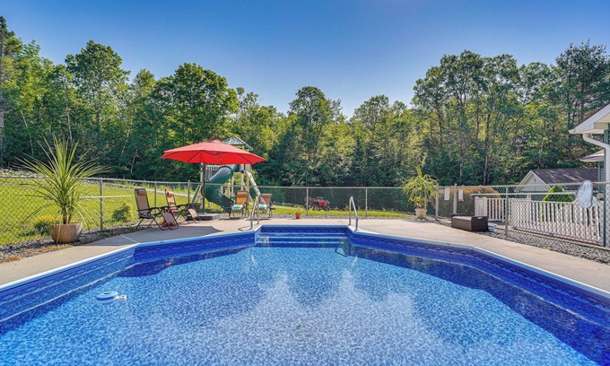 North Creek Casa | Adirondack Retreat w/ Heated Pool & Scenic Views!