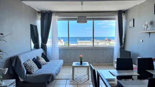 Valras-Plage Apartamento | Agreable studio-cabine vue mer 4 personnes à 20 m de la plage