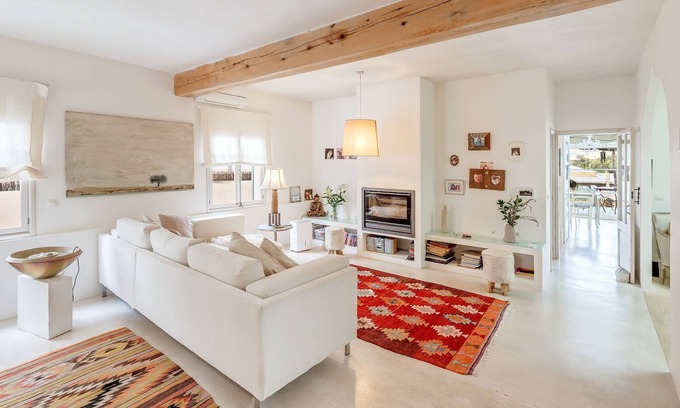 Colonia de Sant Pere Casa | Casa con aire acondicionado, terraza, jardín, fantásticas vistas y Wi-Fi