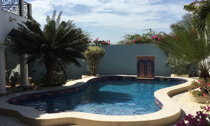 Mbour Casa | Air-conditioned double suite SEA VIEW, pool, garden, patio, terraces