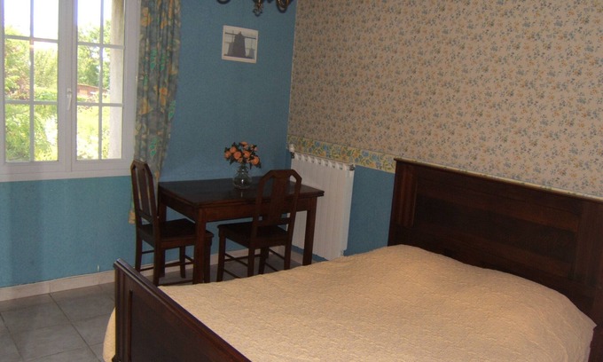 Labruguiere Casa | Habitación con aire acondicionado para 2 personas - Vista al jardín