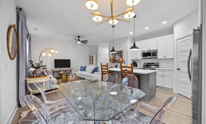 Haw River Casa | Airy & Stylish New Duplex | Central Stay