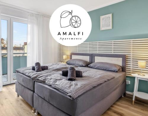 Kaiserslautern Apartamento | Amalfi A02 - 2 Zi für 4P - Balkon, smart TV, Boxspringbett