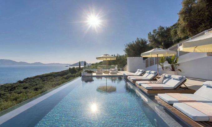 Limni Keri Villa | Amiddalia - Cinco Habitaciones Villa, Capacidad 10