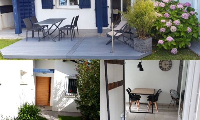 Anglet Casa | Nivel de jardín ANGLET T2, a 2 km de las playas, a 400 metros del bosque de Chiberta.