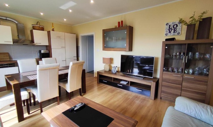 Niewiesze Apartamento | Apartament GórnyŚląsk blisko jeziora - 120qm - 3 sypialnie z parkingiem i klimatyzacją - Flat UpperSilesia with Parking & air conditioning - Ferienwohnung OberSchlesien mit 3 Schlafzimmern inklusive Parkplatz und Klima - Nähe Badesee und Sandstrand