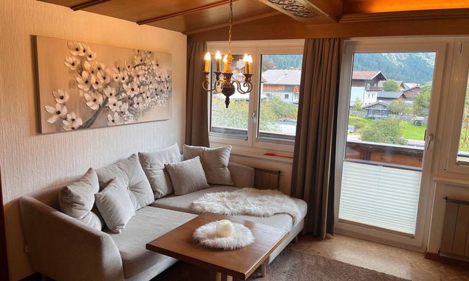 Nesselwaengle Apartamento | Apartamento '19' con vistas a la montaña, terraza compartida y Wi-Fi